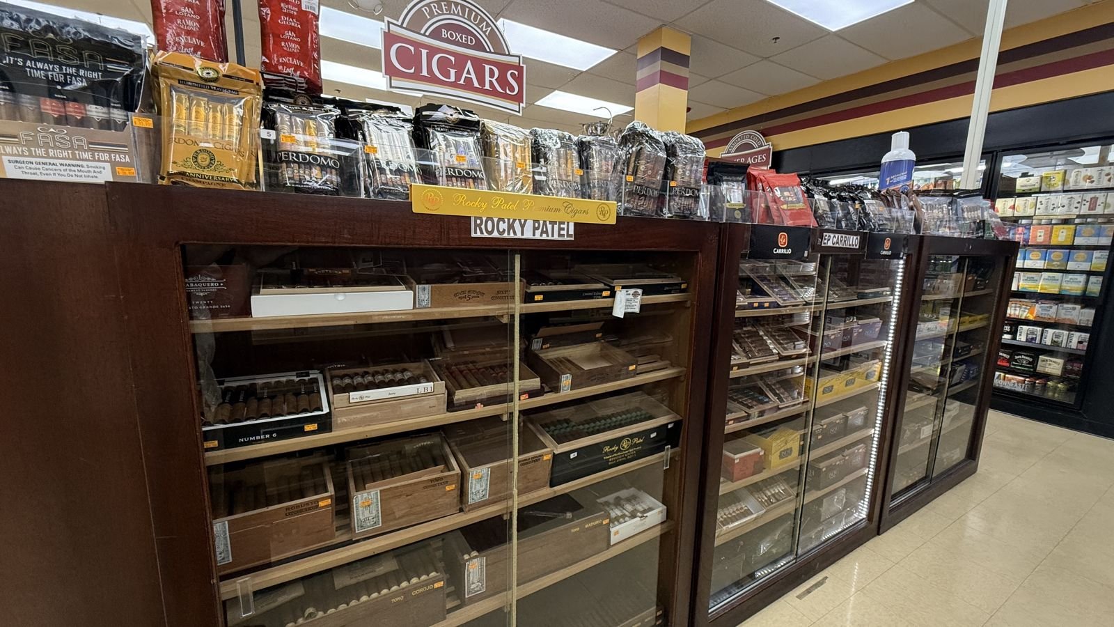 Cigars at Salem Village Market