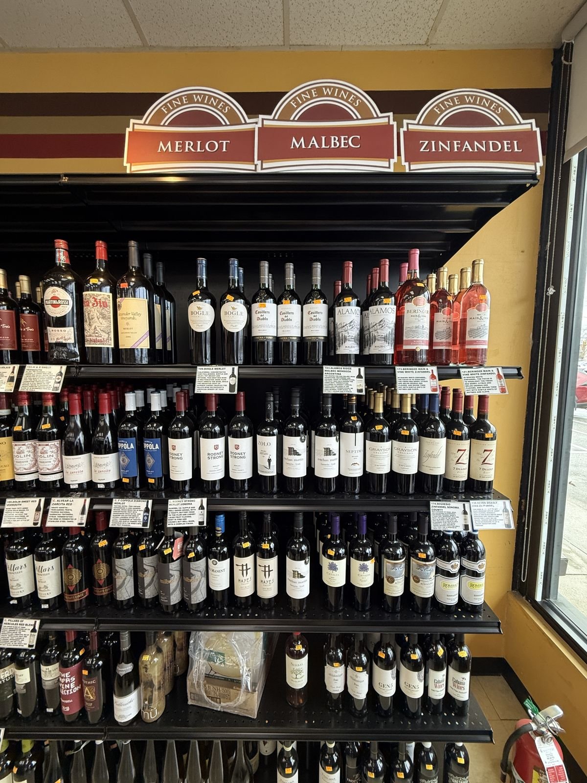 Fine wines by varietal