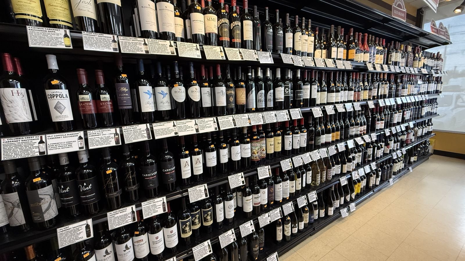 The wine aisle
